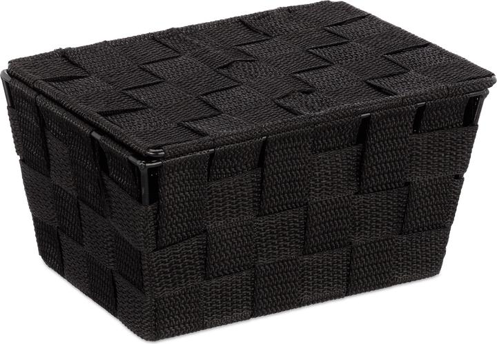 Image du produit Relaxdays Panier de rangement plastique (1 x, 19.5 x 14.5 x 10.5 cm)