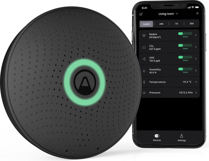 Actual product image Airthings Wave Plus