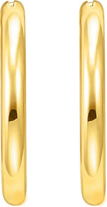 Actual product image Thomas Sabo Creoles with a classic, elegant design (750 yellow gold gilding, 925 sterling silver)