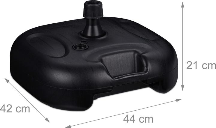 Actual product image Relaxdays Parasol Base, Plastic