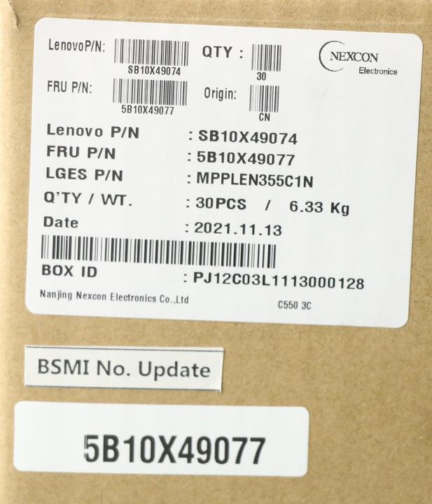 Nährwerte und Zutaten Lenovo LG L19L3PD6 11.55V52.5Wh3cell (3 Zellen, 4550 mAh)
