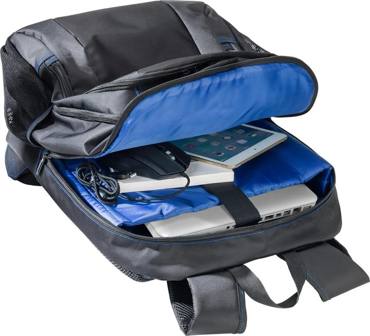 Immagine prodotto Pedea Zaino 43,9cm 17,3inch nero/blu Scomparto per laptop: 43,5 x 32,5 x 6cm L x L x H Scomparto per