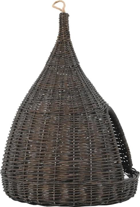 Image du produit VidaXL Franni (60 cm, Gris (panier) + noir et blanc (coussin))