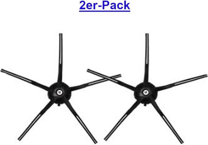 Immagine prodotto Hermex Spazzola laterale alternativa 2 pezzi per Roborock Serie S5 S6 Nero