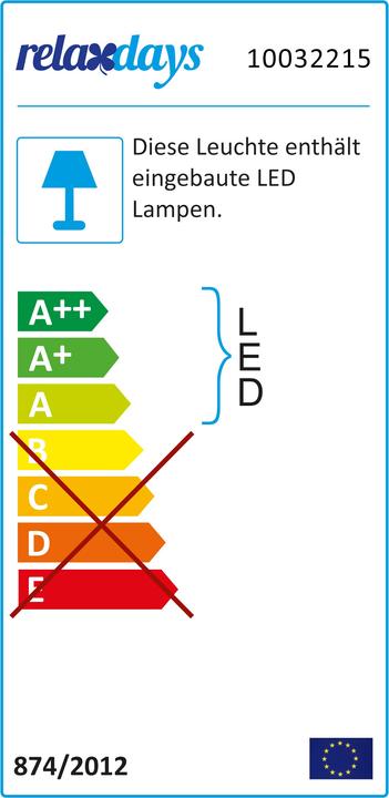 Energie-Label Relaxdays Tischlampe (255 lm)