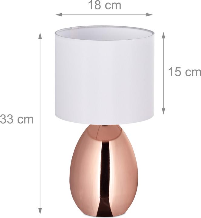 Produktbild Relaxdays Nachttischlampe (E14)