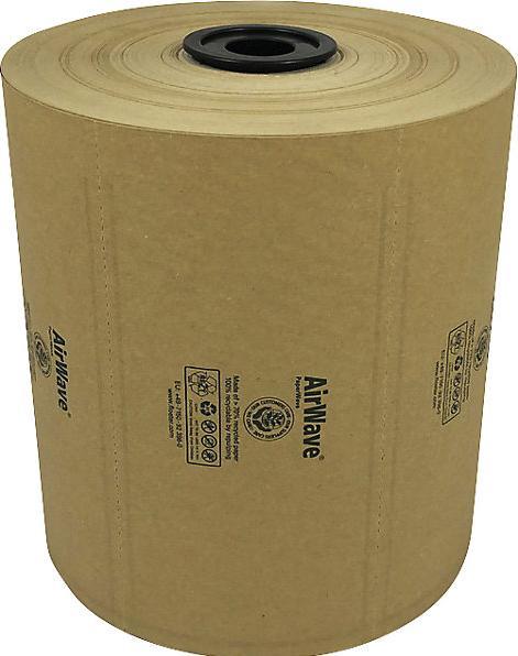Actual product image kaiserkraft AirWave® Paper terra air cushion film, brown, length 200 m, WxH 420 x 150 mm. (1330 Piece)