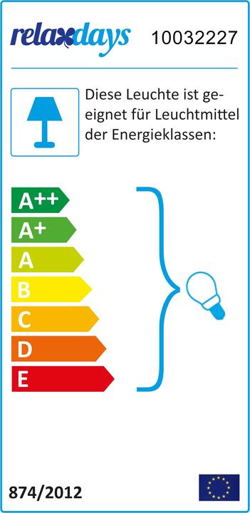 Energy Label Relaxdays Table lamp pull switch (E27)