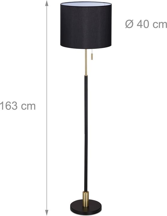 Image du produit Relaxdays Lampe sur pied (E27)