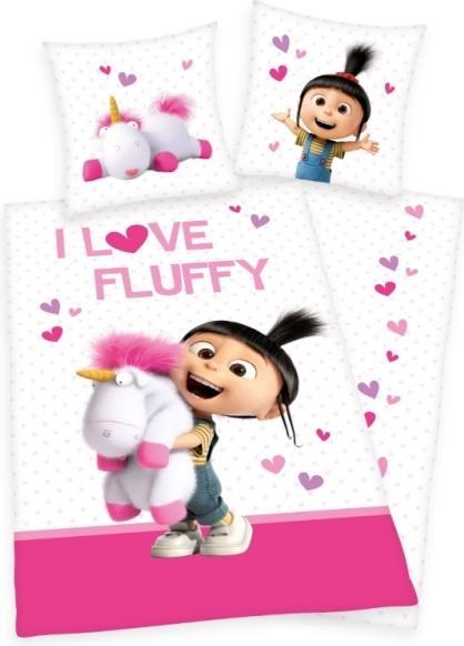 Immagine prodotto MCU Biancheria da letto Minions I Love Fluffy unicorno - 100% cotone