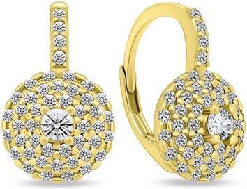 Actual product image Brilio Silver - Stunning gold-plated earrings with zircons EA12Y