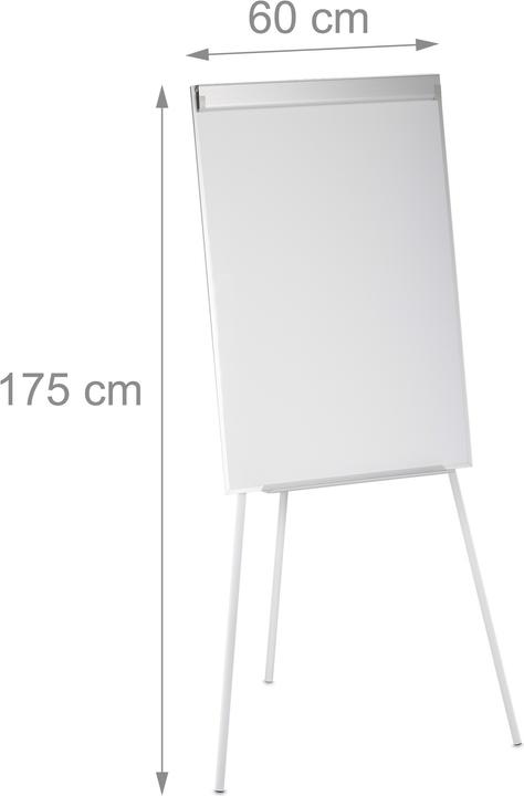 Produktbild Relaxdays Flipchart Whiteboard (80 x 75 x 175 cm)