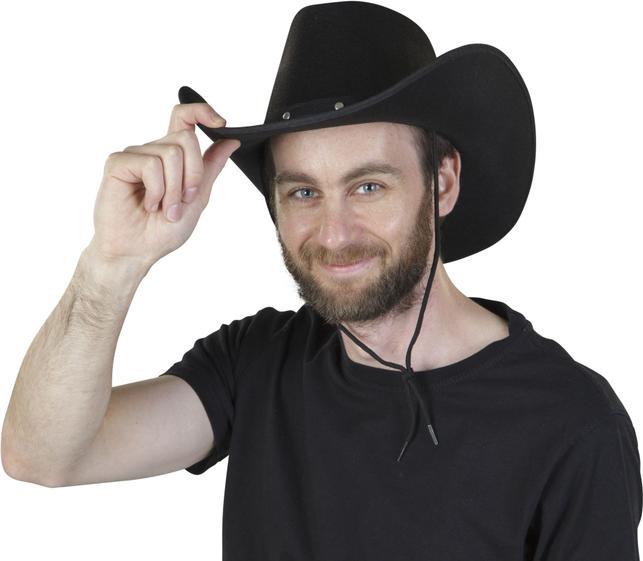 Produktbild TrendDesign Cowboyhut mit Nieten für Erwachsene in verschiedenen Farben schwarz