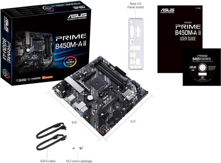 Produktbild ASUS PRIME B450M-A II (AM4, AMD B450, mATX)