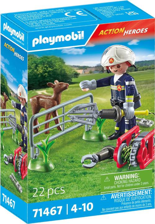 Actual product image Playmobil Fire Brigade Animal Rescue (71467, Playmobil Action Heroes)