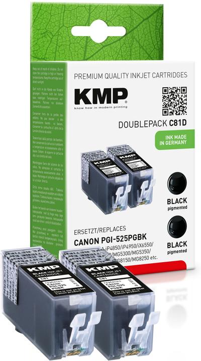 Image du produit KMP Cartouche d'encre C81D sw DP compatible avec le Canon PGI-525 PGBK (CF)