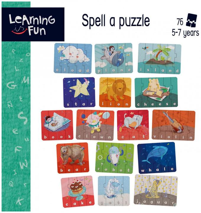Immagine prodotto Educa 18839 Puzzle educativo Sto imparando le mie prime parole in inglese. da 5+ anni (Inglese)