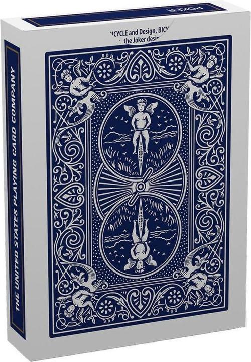 Actual product image Megagic Bicycle cards red or blue (German)