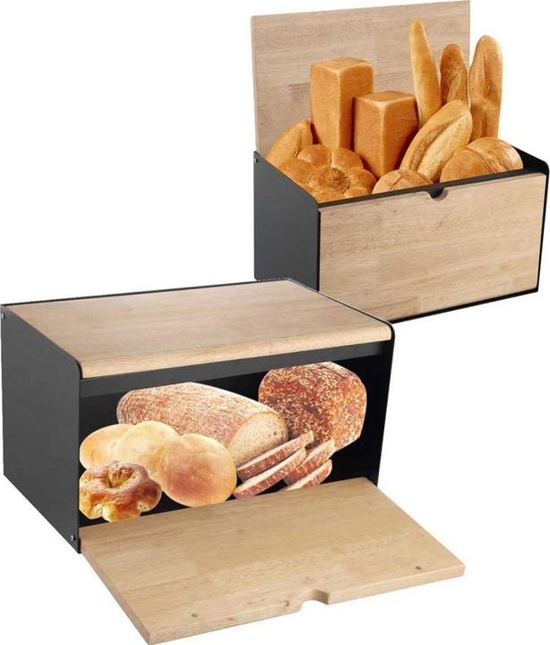 Klausberg boîte à pain en bois et en acier (KB-7386)