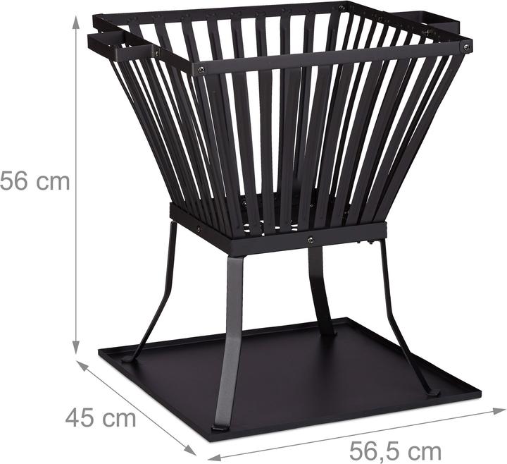 Actual product image Relaxdays XL Fire Bowl with Poker (56.50 cm)