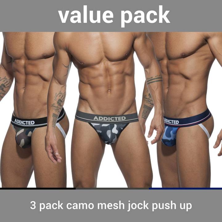 Produktbild Addicted Three Pack Camo Jockstrap (M, 3er Pack)