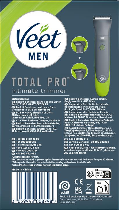 Actual product image Veet Men Intimate Trimmer