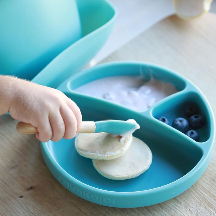 Actual product image Minikoioi BLW Set II plate + bib + spoon