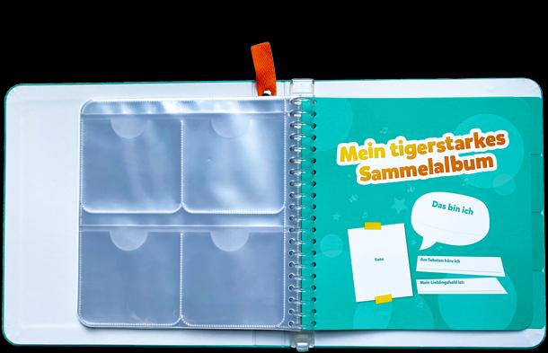 Actual product image Tigermedia scrapbook (German)