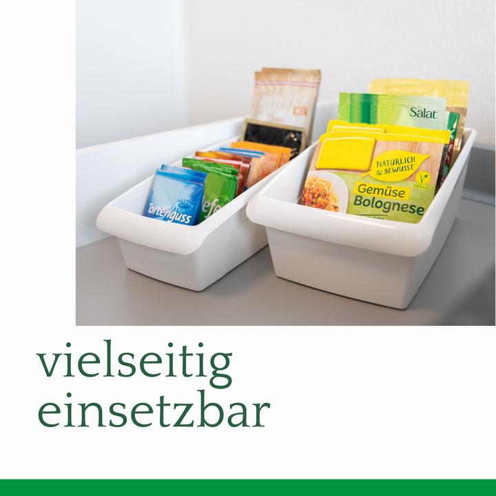 Immagine prodotto Novaliv Zuppiera 4 pezzi Economy Set Cassetto Organizzatore Cucina - 25 x 16 cm BIANCO Conservazione Spezie
