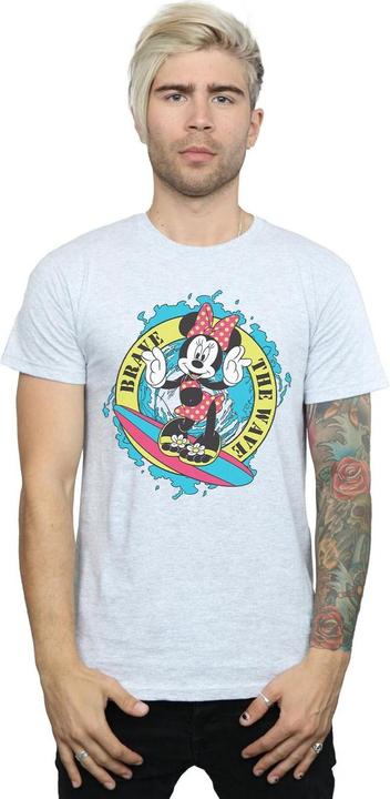 Actual product image Disney Mens Minnie Mouse Brave The Wave T-Shirt (4XL)
