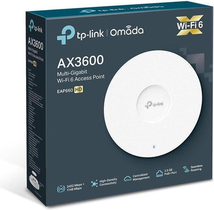 Actual product image TP-Link EAP660 HD. - EAP660 HD access point v1 (2402 Mbit/s)