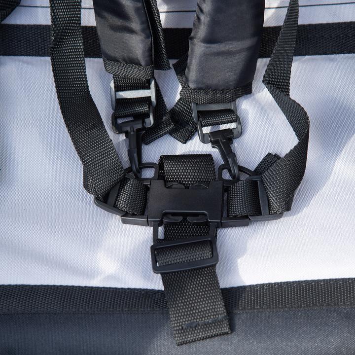 Immagine prodotto Homcom Rimorchio per bicicletta per bambini con borsa per riporre i bagagli