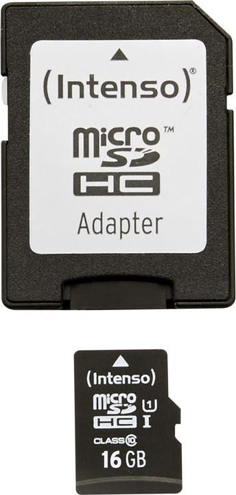 Actual product image Intenso UHS-I Premium (16 GB, microSDHC, U1, UHS-I)