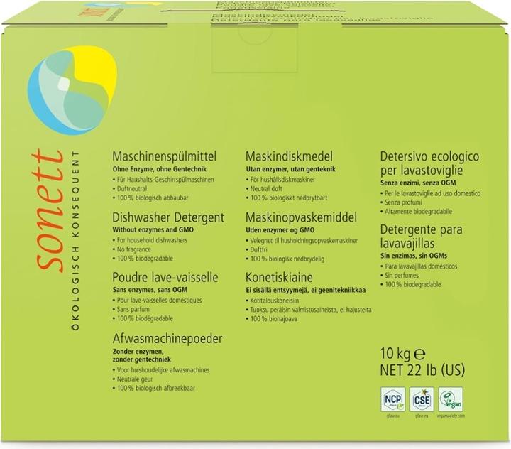 Actual product image Sonett Ecological machine dishwashing detergent without fragrance - 10kg - (Powder)
