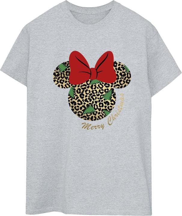 Immagine prodotto Disney Minnie Mouse Leopard Christmas Maglietta Ampia Donna (5XL)