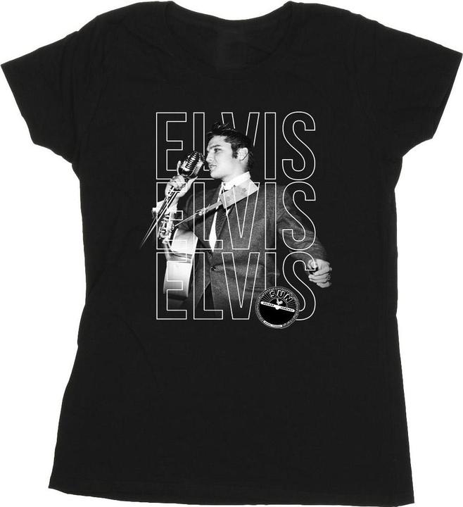 Elvis Triple Logo Portrait TShirt (L)