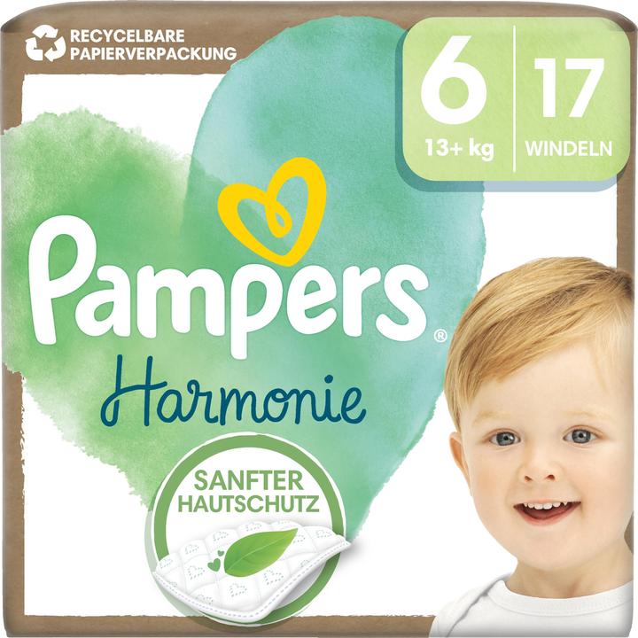 Produktbild Pampers Harmonie (Gr. 6, Tragepack, 17 Stück)