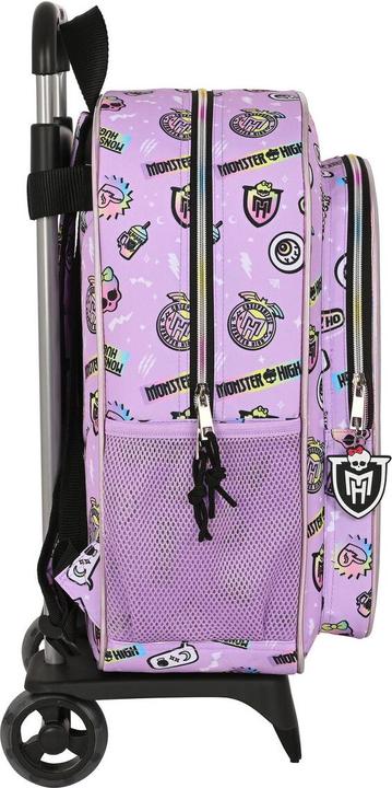 Image du produit Monster High Schulrucksack mit Rädern Best boos Lila 33 x 42 x 14 cm