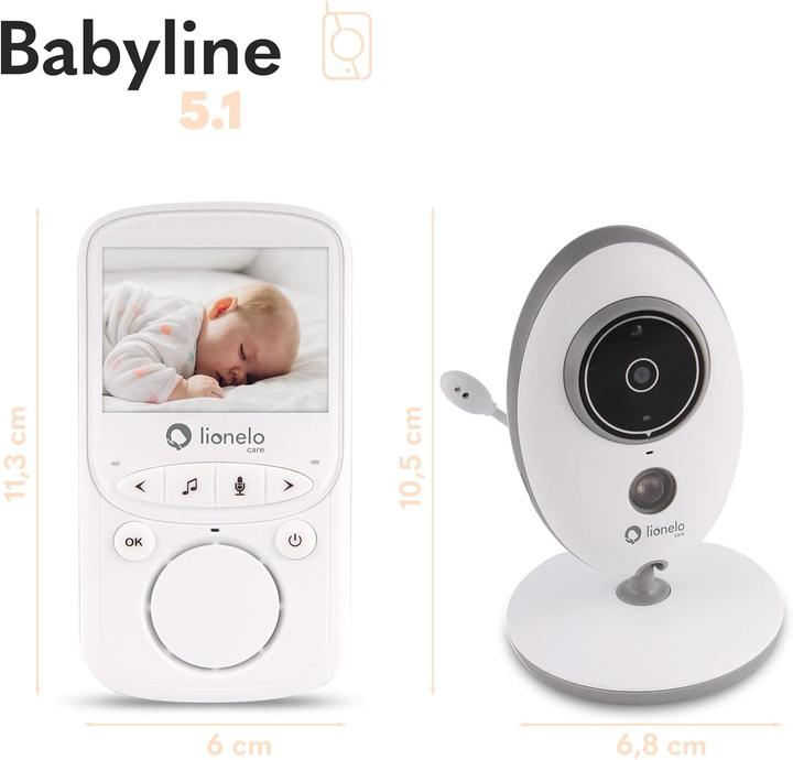 Produktbild Lionelo LOC-Babyline 5.1 (Babyphone mit Kamera, 300 m)