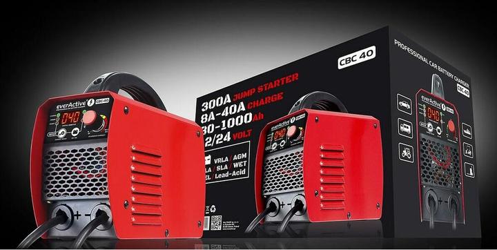 Actual product image Everactive automatic inverter 12 / 24V battery charger with 300A boost function (12V, 24V, 60 A)