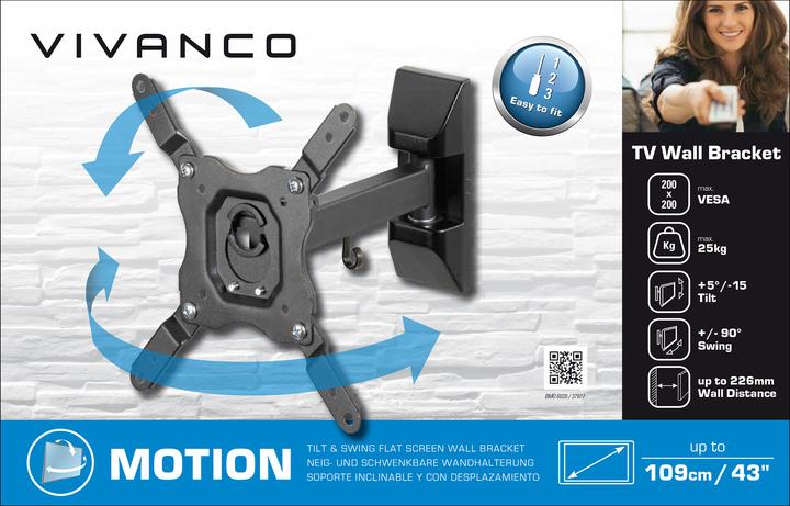 Immagine prodotto Vivanco Bmo 6020 (Muro, 43", 25 kg)