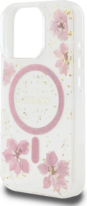 Image du produit Guess Étui rigide avec design de fleurs en résine (Apple iPhone 16 Pro Max)