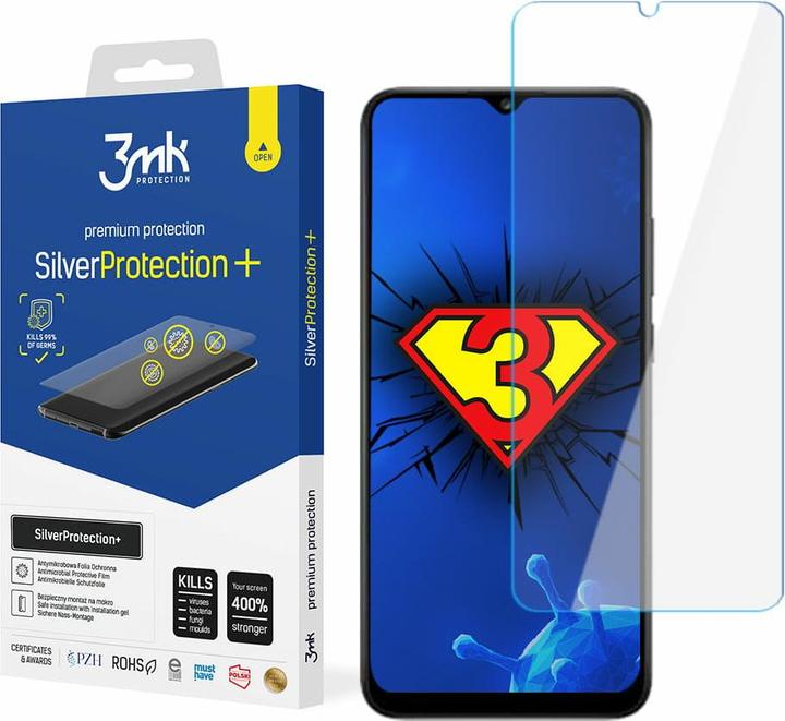Actual product image 3MK SilverProtection+ screen protector, screen protector film (1 Piece, Samsung Galaxy A03s)