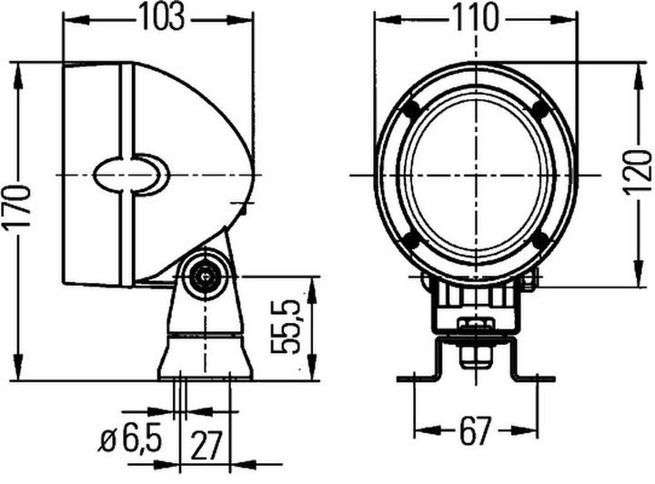 Actual product image Hella Halogen worklights for FENDT
