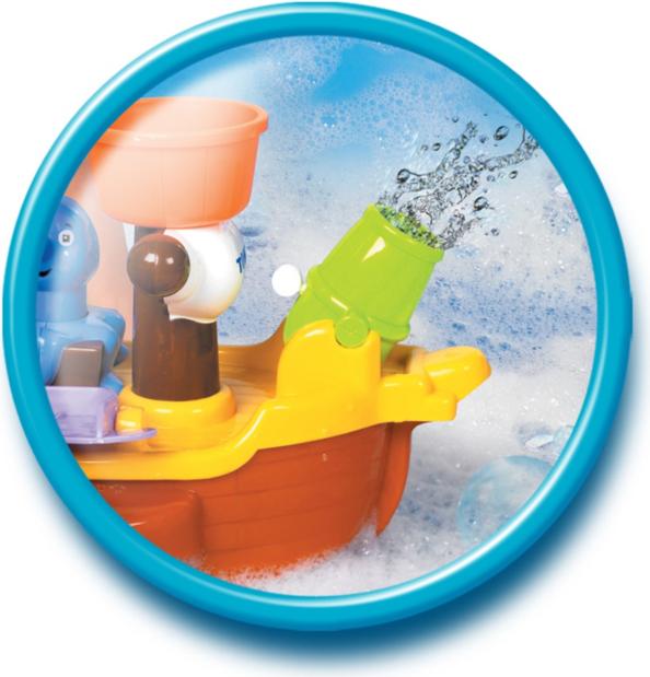 Actual product image Tomy Bath pirate ship