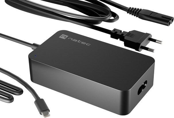Actual product image Genesis Zasilacz ładowarka Natec Grayling USB-C 65w Do Laptopów, Tabletów, Telefonów (65 W)