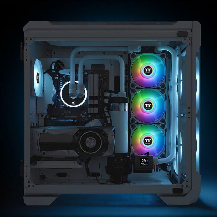 Actual product image Thermaltake Pure Duo 12 ARGB White (120 mm, 2 x)