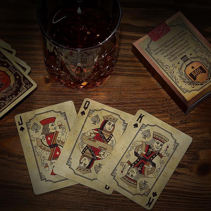 Actual product image Bicycle Bourbon cards (English)