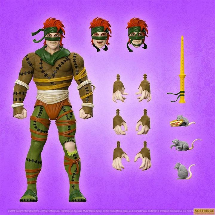 Actual product image Super7 Teenage Mutant Ninja Turtles figurine Ultimates Rat King 18 cm