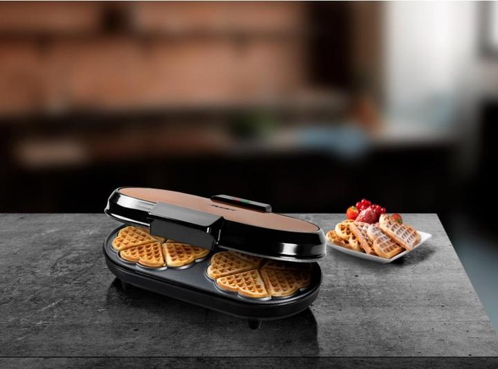Produktbild Bestron Doppel-Waffeleisen für klassische Herzwaffeln